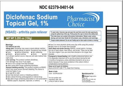 Carton Label- 150g (Pharmacist Choice Topical Gel 150g Carton Min)